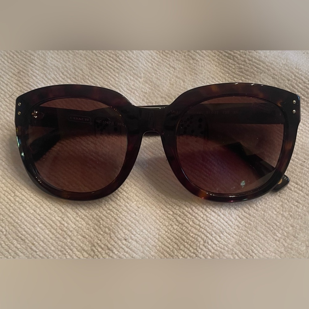 CoachTortoise Shell Sunglasses